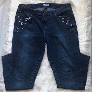 Kensie Jeans Bling Pearl Denim 10